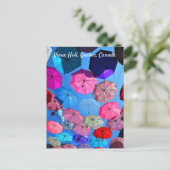 カラフル傘インヴューハルケベック ポストカード (スタンド正面)