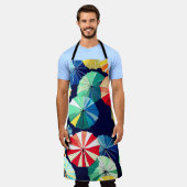 カラフル傘 エプロン (着用した状態)