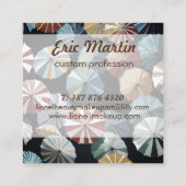 カラフル傘 スクエア名刺 (裏面)