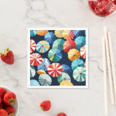 カラフル傘 スタンダードカクテルナプキン (インサイチュ)