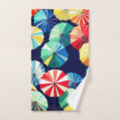 カラフル傘 バスタオルセット (ハンドタオル)