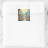 カラフル像 スクエアシール (バッグ)