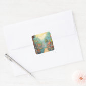 カラフル像 スクエアシール (封筒)