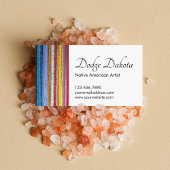 カラフル先住民アメリストライプカのインディアン 名刺