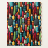 カラフル先生のチュートリング漫画のペンパターン プランナー手帳 (裏面)