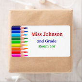 カラフル先生の名前タグ ラベル (インサイチュ)