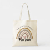 カラフル先生レインボー級ギフト退職 トートバッグ (裏面)