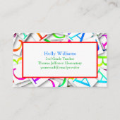 カラフル先生名刺 名刺 (正面)