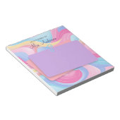 カラフル先生名虹パステルウェーブズ ノートパッド (アングル)