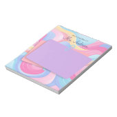 カラフル先生名虹パステルウェーブズ ノートパッド (回転)