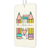 カラフル先生名鉛筆の漫画 カーエアーフレッシュナー (左)