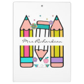 カラフル先生名鉛筆の漫画 クリップボード (裏面)