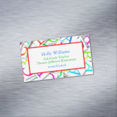 カラフル先生教育プロフェッショナル マグネット名刺 (インサイチュ)