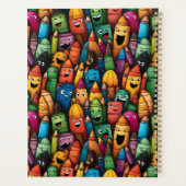 カラフル先生漫画のペンパターン プランナー手帳 (裏面)