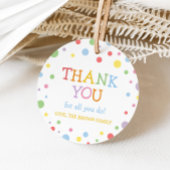 カラフル先生評価ラウンドメッセージカード フェイバータグ