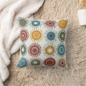 カラフル円形模様 クッション (ブランケット)