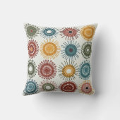 カラフル円形模様 クッション (裏面)