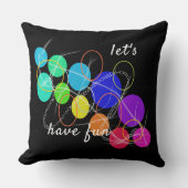 カラフル円 クッション (正面)