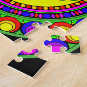 カラフル円 ジグソーパズル (側面)