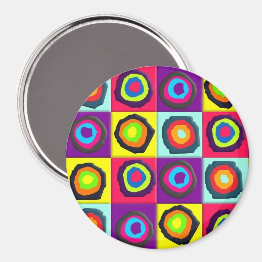 カラフル円 マグネット (正面/裏面)