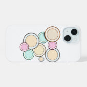 カラフル円 iPhone 15ケース (裏面横)