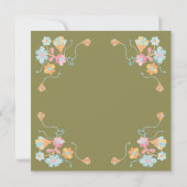 カラフル刺モダンしゅう保存招待状 招待状 (裏面)