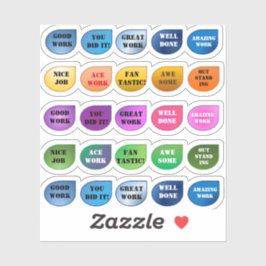 カラフル勇気付けられるシール シール