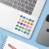 カラフル勇気付けられるシール シール (ノートパソコンとiPhone)
