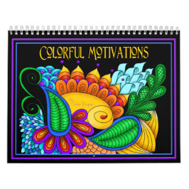 カラフル動機前向き計考え表 カレンダー