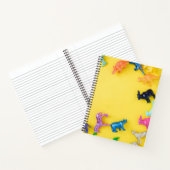 カラフル動物黄色ノート ノートブック (内部)