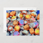 カラフル包まれたお菓子 ポストカード (正面/裏面)