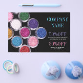 カラフル化粧品化粧品作家美容師 チラシ (シングル)