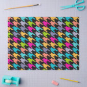 カラフル千鳥格子の幾何 薄葉紙 (クラフト)