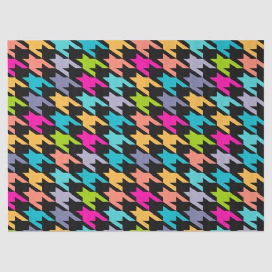 カラフル千鳥格子の幾何 薄葉紙 (正面)