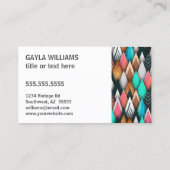 カラフル南モダン幾何 名刺 (裏面)