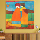 カラフル印象派モダンカップル#1 キャンバスプリント (インサイチュ (リビング))