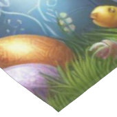 カラフル卵の入ったハッピーイースター テーブルクロス (アングル)