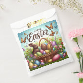 カラフル卵の入ったハッピーイースター フェイバーバッグ (封をした状態)