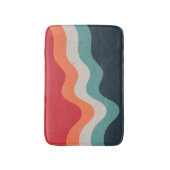 カラフル反グランジスタイル波 バスマット (正面縦)