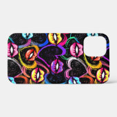 カラフル口とハート Case-Mate iPhoneケース (裏面 (横))