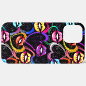 カラフル口とハート Case-Mate iPhoneケース (裏面 / 右)