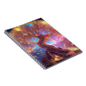 カラフル古代の生命の木白熱［赤熱］光を放つ ノートブック (右側)