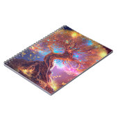カラフル古代の生命の木白熱［赤熱］光を放つ ノートブック (左側)