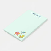 カラフル可愛いお洒落鳥たち ポストイット (アングル)