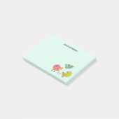 カラフル可愛いお洒落鳥たち ポストイット (アングル)