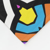 カラフル可愛いかわいらしモダン部族の民族柄 フリースブランケット (角)