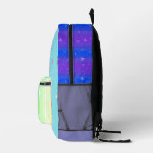 カラフル可愛いクリエイティブアート プリントバックパック (右)