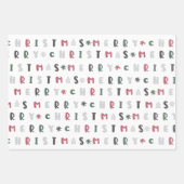 カラフル台本メリークリスマス ラッピングペーパーシート (正面3)