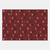 カラフル台本メリークリスマス ラッピングペーパーシート (正面2)