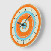 カラフル同心円03 ラージ壁時計 (傾斜)